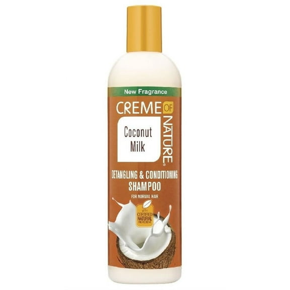 Creme of Nature Detangling & Conditioning Shampoo, Coconut Milk 12 oz (Pack of 2)