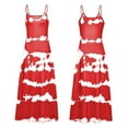 thumbnail image 5 of Summer Saving Wycnly Dresses for Women 2024 Plus Size Spaghetti Strap Beach Boho Camisole Long Dresses Sleeveless V-Neck Striped Print Summer Maxi Sun Dress Red L Clothes, 5 of 5