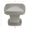 thumbnail image 4 of GlideRite 1-1/4 in. Square Decorative Cabinet Knob, Graphite Gray - 81091-GPH, 1 Pack, 4 of 4