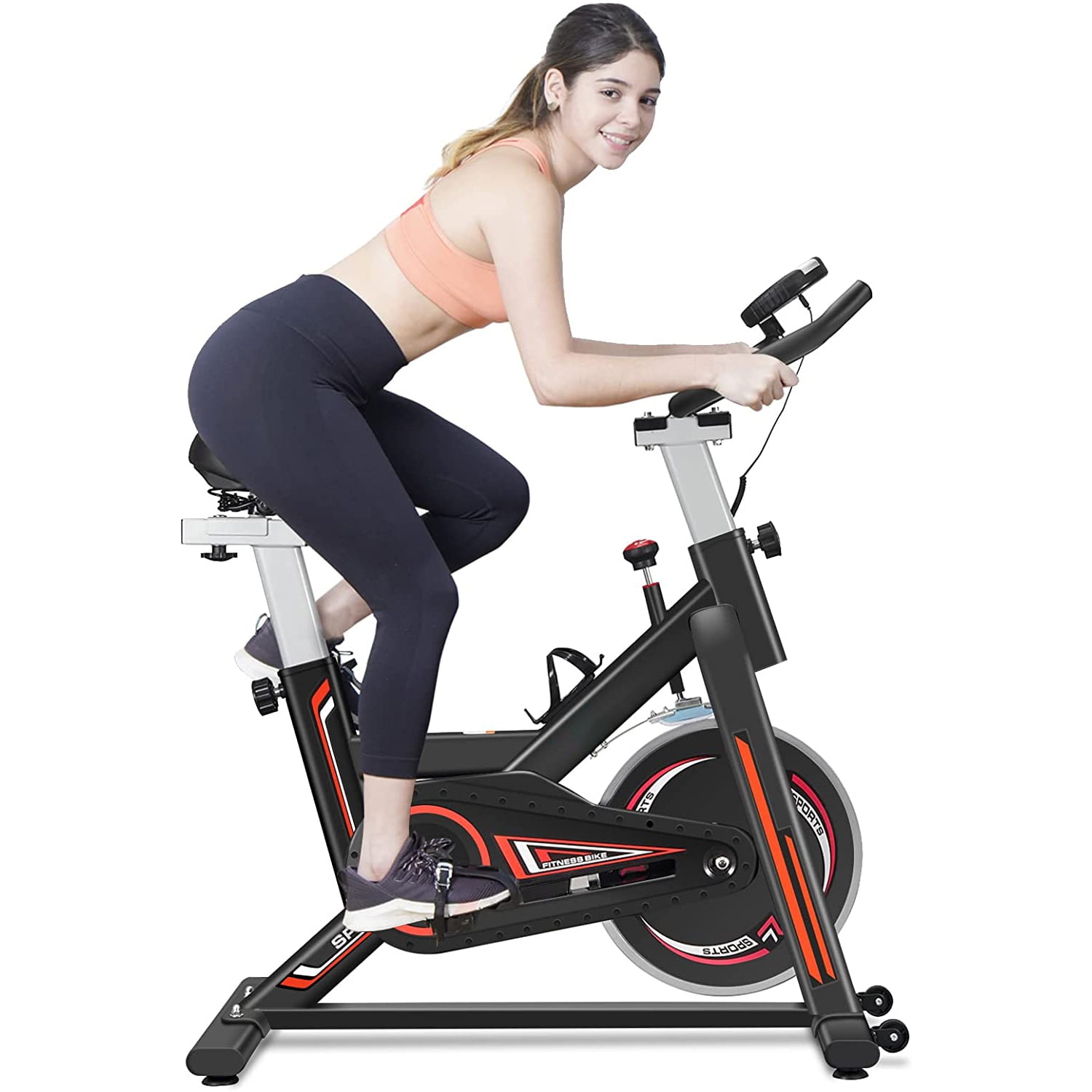 SUGIFT Stationary Exercise Bike Indoor Cycling Bike 300 lbs Weight