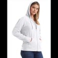 thumbnail image 3 of Sudadera con Capucha y Cremallera de Punto Flameado para Mujer, Camiseta Texturizada con Cremallera para Mujer M, 3 of 7