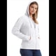 thumbnail image 3 of Sudadera con Capucha y Cremallera de Punto Flameado para Mujer, Camiseta Texturizada con Cremallera para Mujer XXL, 3 of 7