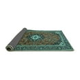thumbnail image 2 of Ahgly Company Indoor Rectangle Medallion Turquoise Blue Traditional Area Rugs, 4' x 6', 2 of 4