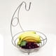 thumbnail image 4 of Frutero de Alambre Metálico con Soporte para Plátano, Acero Inoxidable Sunnimix Banana Hanger Tree Holder, 4 of 5