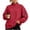 Red Sweatshirts, variant on Jsaierl Mock Neck Sweatshirts for Women Loose Fit Solid Color Sweatshirt Travel Pullover Workout Long Sleeve Tops with Zipper Pocket S-2XL