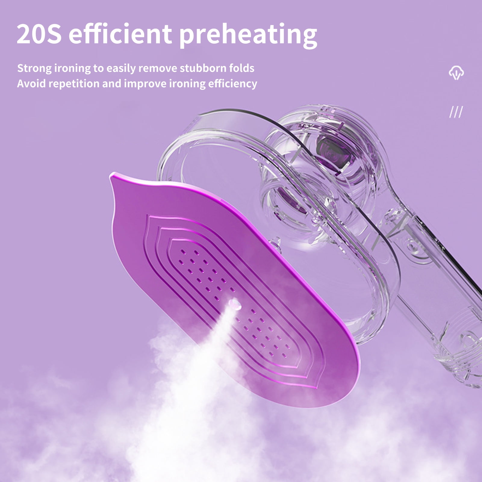 Chicmine Garment Steamer Effortlessly Wrinkle-Free Portable Fast Heat-Up Garment Steamer for Travel Home Use
