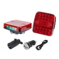 thumbnail image 1 of Luces De Remolque Con Enchufe Redondo De 7 Pines, Recargables Para Remolque De RV, 1 of 8