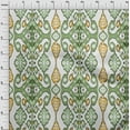 thumbnail image 4 of oneOone Rayon Green Fabric Asian Ikat Fabric For Sewing Printed Craft Fabric By The Yard 56 Inch Wide-9303, 4 of 4