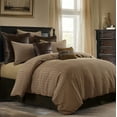 thumbnail image 3 of HiEnd Accents Clifton 3-Piece King Comforter Set in Brown, 3 of 7