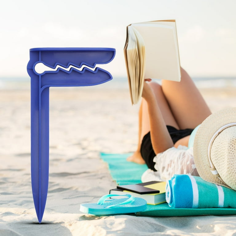 4Pcs Outdoor Beach Towel Anchor Stakes Clips Walmart