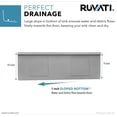 thumbnail image 7 of Ruvati RVH8591 Multicolor Stainless Steel 33 Inch Undermount Sink, 7 of 7