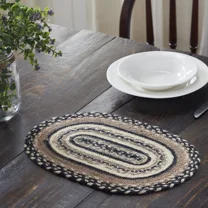 Farmhouse 10"X15" Placemat White Sawyer Mill Jute Kitchen Table Decor Vhc Brands