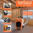 thumbnail image 6 of APTOOK 190 Pints Commercial Dehumidifier with Pump, Dehumidifier for Basements, Large Industrial Dehumidifier with Drain Hose, up to 7,500 Sq. Ft, Intelligent Control, 24 Hour Timer, 6 of 10