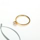 thumbnail image 5 of Anillo de acero con sonido de vibración y explosiones, el más vendido, clásico, de 6 garras, sencillo, para mujer, dorado, 5 of 6