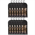 thumbnail image 1 of 12 Piezas Soporte para Extensiones Cabello Almacenamiento Pelucas Múltiples Soportes para Pelucas Bolsas Pelucas Almacenamiento con Colgador Almacenamiento Extensiones Cabello, 1 of 5