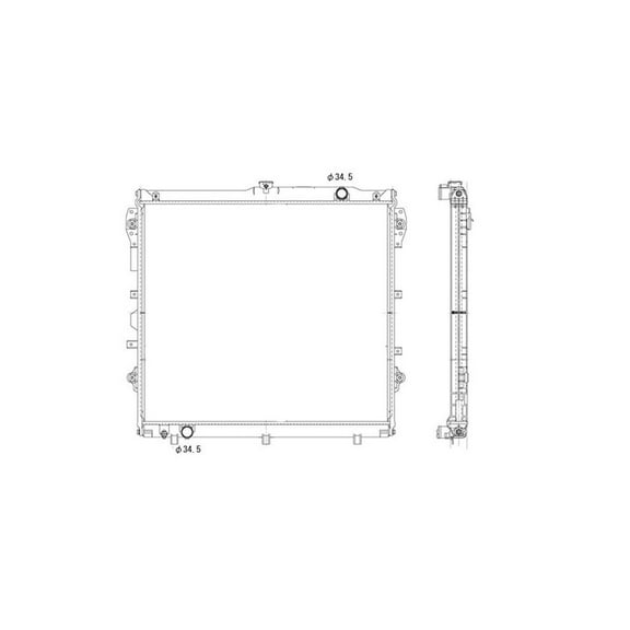 Radiator Fits select: 2007-2009 TOYOTA TUNDRA, 2008-2009 TOYOTA SEQUOIA