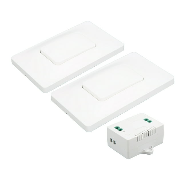 Interruptor de pared inalámbrico, kit de interruptor de luz inalámbrico Interruptor de luz de pared Interruptor de luz sin batería Funcionalidad versátil