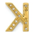 thumbnail image 3 of 14K Yellow Gold K Charm Pendant Diamond Round Initial, 3 of 4