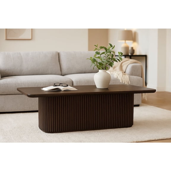 Moti Odin Cocktail Table in Charred Ember