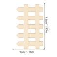 thumbnail image 4 of 100 pcs Mini Fence Miniature Wooden Fence Mini Picket Fence Garden Mini Fence, 4 of 9