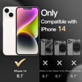 thumbnail image 2 of JETech Case for iPhone 14 6.1-Inch, Heavy Duty Dual-Layer Rugged Protection, Shockproof Protective Tough Phone Cover with Matte Back (White), 2 of 6