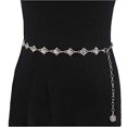 thumbnail image 5 of Cinturones de cadena para mujer Cadena de cintura con diamantes de imitación para vestidos, 5 of 5