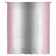 thumbnail image 2 of Pink Grey Sheer Curtains 54 Inches Long, Gray Farmhouse Modern Rustic Light Filering Curtains, Breathable Simi Curtain Privacy Drapes for Kitchen Bathroom Nursery Lightweight Small Window Treatment, 2 of 9