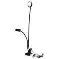 thumbnail image 1 of Lámpara LED plegable con clip, de alto brillo, para tatuajes, ajustable, para decoración de uñas (negra), 1 of 14