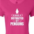 thumbnail image 4 of Inktastic Easily Distracted by Penguins Women's T-Shirt, 4 of 5
