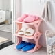 thumbnail image 4 of Novedades en zapateros: Zapatero de esquina sencillo, grueso y ancho, de tamaño pequeño, fácil de instalar, desmontable, lavable, armario para zapatos, estante de almacenamiento de plástico, 4 of 6