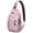 Aesthetic, variant on Fresh Strawberry Print Travel Sling Backpack, Lightweight and Durable Crossbody Sling Bag for Cycling, Shopping, Hiking, and Photography