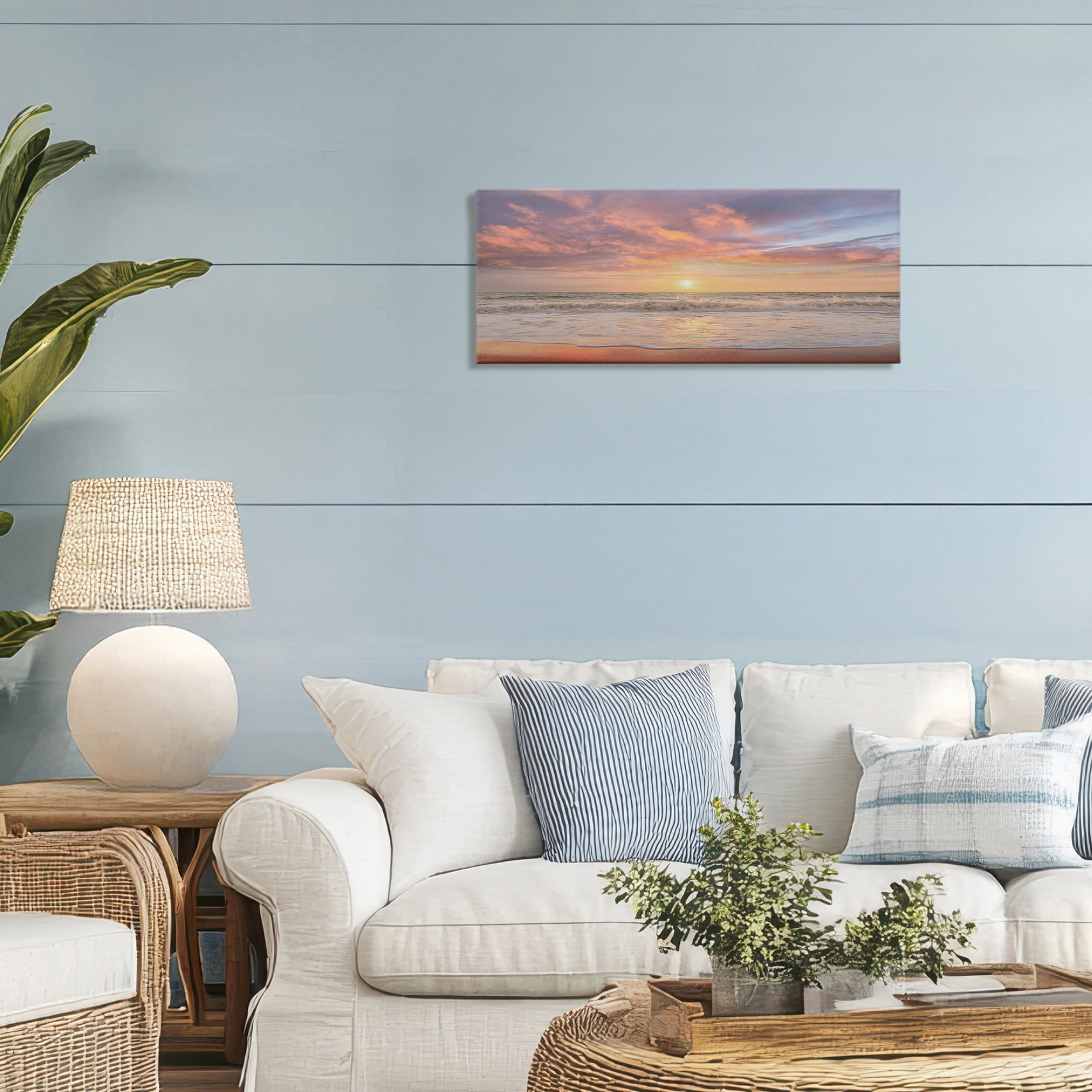 Stupell Industries Vivid Sunset Panorama Canvas Wall Art, design by Mike Caliascibetta