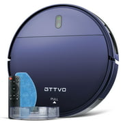 GTTVO Robot Vacuum Cleaner and Mop, BR150 2 in 1 Mopping Robotic Vacuum Cleaner Combo-Blue