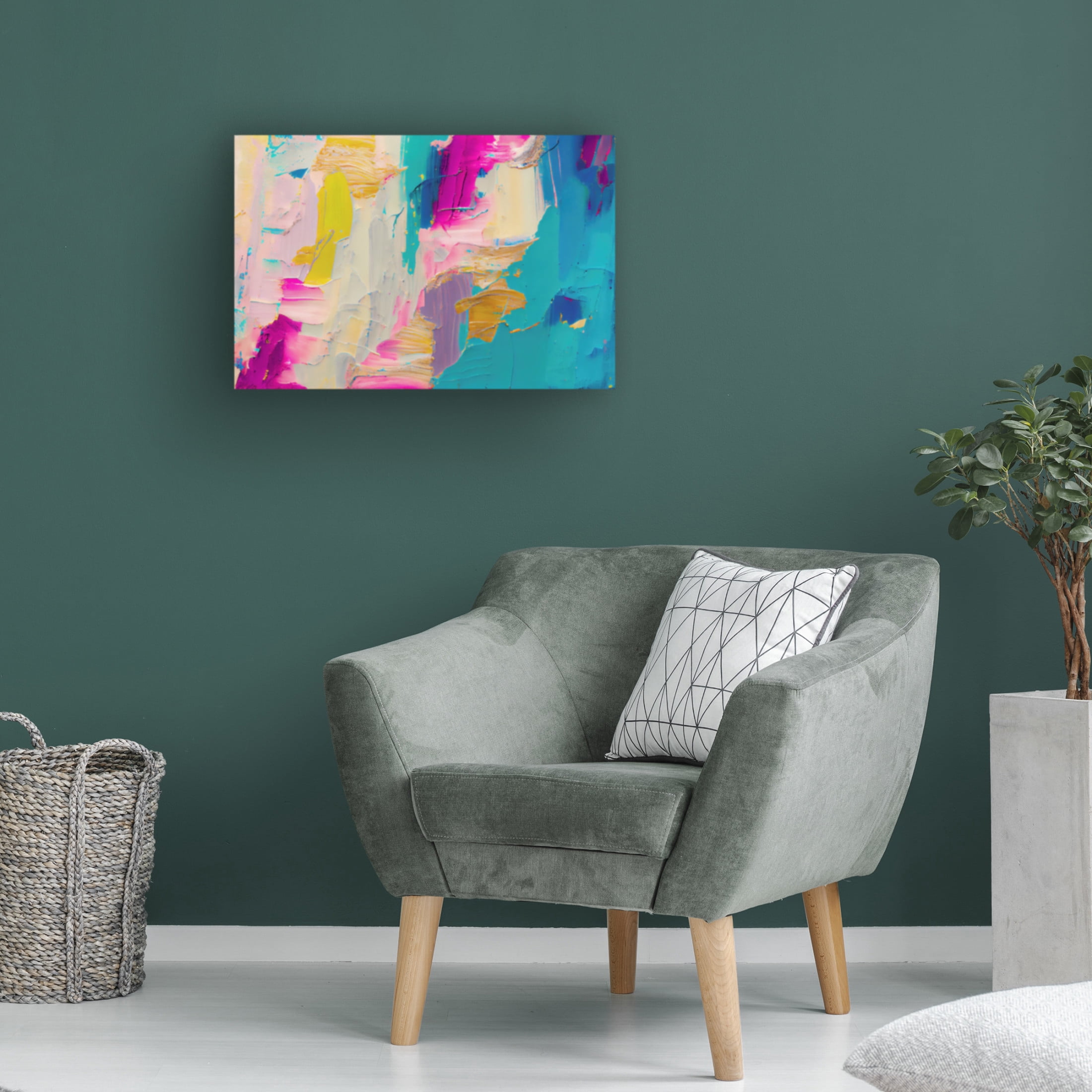 Canvas Wall Art - Sasha 'Cause and Effect I' Wall Art for Living Room, Bedroom, or Office Décor by Trademark Fine Art - 47 x 30 Inches