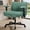 Green, variant on FanciSpot Cross Legged Office Chair, Height Adjustable Swivel Desk Chair with Flip-Up Arms, Padded Criss Cross Chair for Home Office & Bedroom
