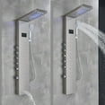 thumbnail image 5 of Senlesen Rainfall Waterfall Shower Tower Panel System Stainless Steel Massage Sprayer, 5 of 11
