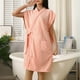 thumbnail image 1 of HongQid Women'S Soft Robes Bath Robe After Shower Female Plush Spa Bathrobes Sleeveless Lightweight With Pockets, 1 of 6