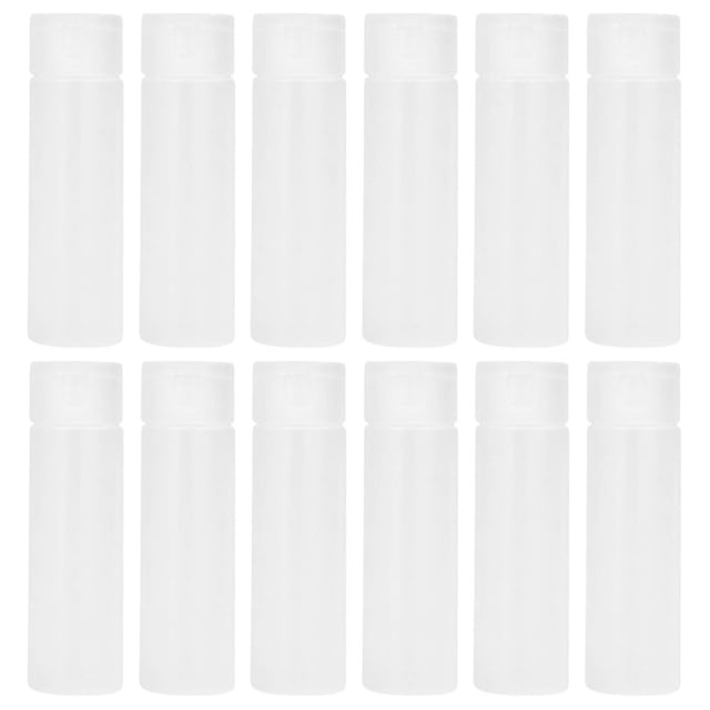 unbranded 12Ud Vacías Transparentes Para Cosméticos Y Shampoo Con Tapa De Fácil Apertura Para Viaje