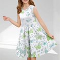 thumbnail image 1 of LOVZFMLL Robe Mode Brodée à Sequins pour Enfants et Filles 6M-5Y Manches Courtes Col Rond, 1 of 7