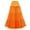 Orange, variant on RUTAYY Women Boneless A Hem Wedding Dress Long Petticoat Tutu Skirt Solid Color Casual Travel Skirts