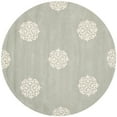 thumbnail image 6 of SAFAVIEH Soho Maui Geometric Wool Area Rug, Grey/Ivory, 9' x 12', 6 of 10