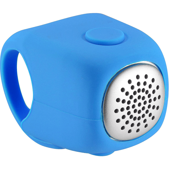 Super Bike Horn 120db,Bicycle Electric Bell Train Sound Mountain Bike Bell Silicone Speaker Bike Horn Loud,Waterproof Mountain Bike Rode Mountain Bike Bell for Handlebars Biking Accessories