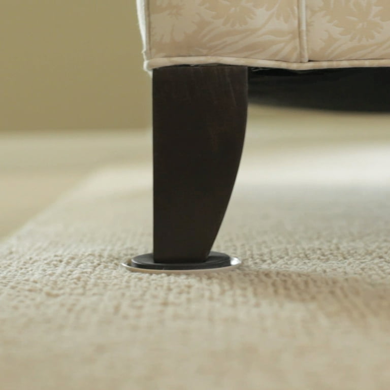 Ezprotekt 8 Pack 9-1/2 x 5-3/4 Oval Reusable Large Furniture Sliders for  Carpet and Hardwood Floors,4 PCS Felt Furniture Movers for Hard Surface, 4  PCS Moving Pads for Carpet (Beige) 