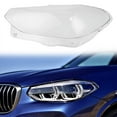 thumbnail image 3 of For -bmw X3 G01 2018 2019 2020 Car Headlight Cover Clear Lens Headlight Lightshade Shell, 3 of 4
