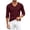 Wine, variant on Rvwovn Men's Long Sleeve V-Neck T-Shirt Soft Breathable Basic Tee Everyday Casual Top
