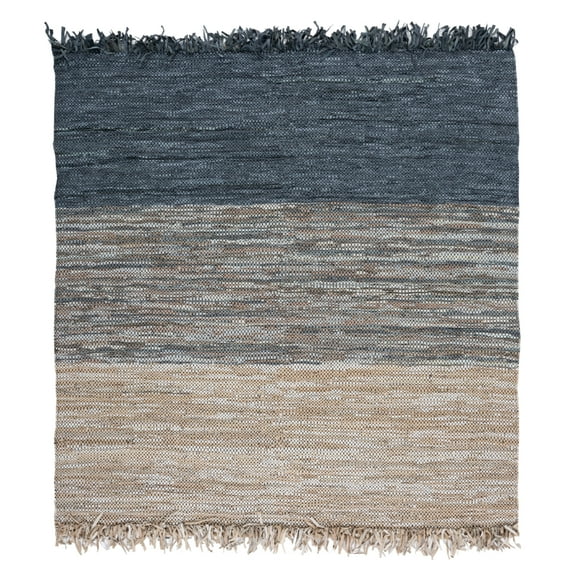 SAFAVIEH Vintage Leather VTL401M Handwoven Blue /Grey Rug