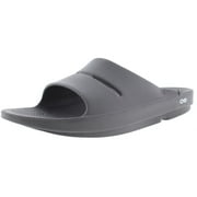 OOFOS Black Ooahh Lightweight Ergonomic Slide Slip On Sandal Shoes (M 9/W 10)