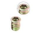 thumbnail image 2 of Wood Furniture Threaded Insert Cabinet thread insert Drawer Wardrobe Nut Socket Pre-insert Hardware, M10x25mm, 2 of 8