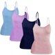 thumbnail image 1 of Set 4 Blusas Mujer Tirantes Unitalla Casual Blusa Crop Top Dama, 1 of 5