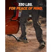 WOLFBOX Retractable Bed Step for 2021-2026 Ford F-150 & 2022-2026 Lightning EV, Two-Tier Design, 330 Lbs Heavy Duty, Non-Slip Tailgate Step, Easy Bolt-On (Excludes Raptor/Dual Exhaust Models)